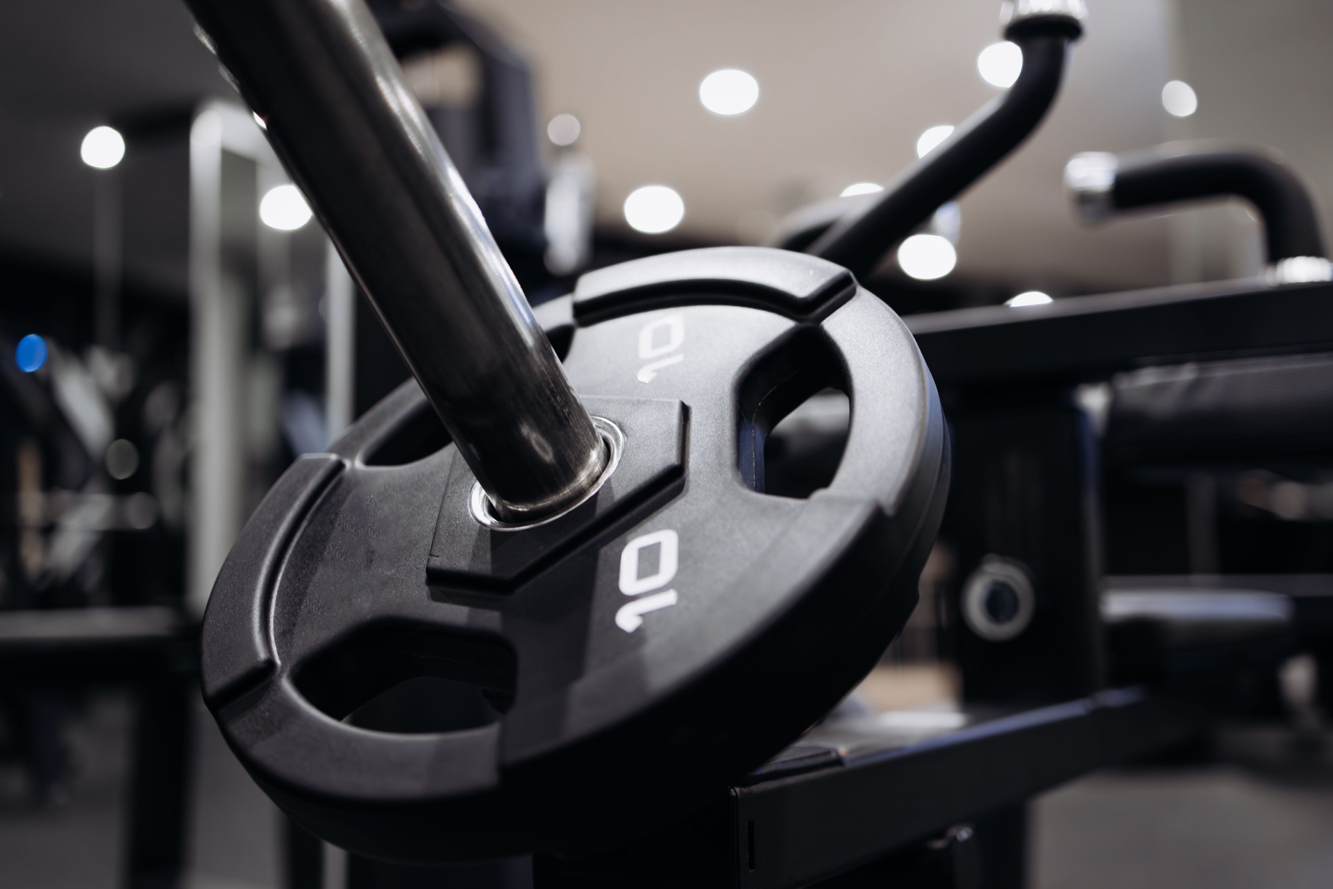 A modern gym featuring high-tech equipment.